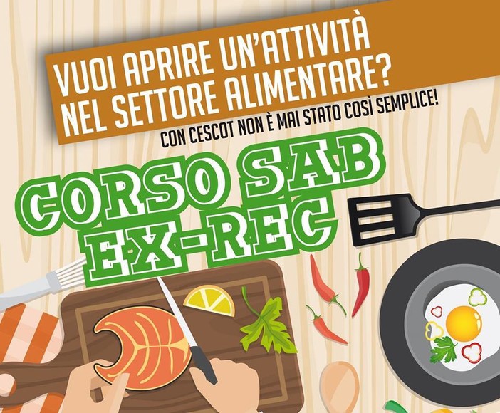 Imperia: iscrizioni aperte per il corso somministrazione alimenti e bevande organizzato da Cescot Confesercenti