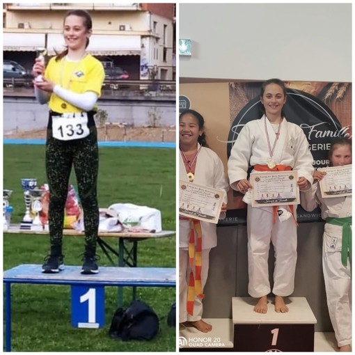 Doppio oro per l'atleta ospedalettese Ludovica Pesce campionessa di judo e atletica