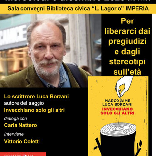 Imperia: alla biblioteca "Lagorio" l'incontro “Invecchiano solo gli altri”