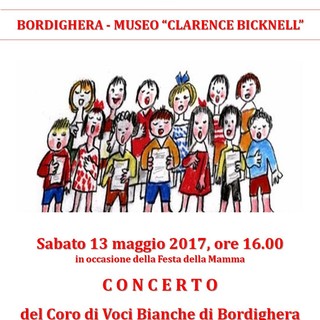Bordighera: sabato per la Festa della Mamma concerto del Coro di Voci Bianche al Museo 'Bicknell'