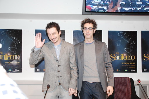 Festival di Sanremo 2011: Luca e Paolo intervengono al Palafiori Festival di Sanremo 2011: Luca e Paolo intervengono al Palafiori