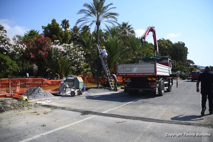 I lavori sul lungomare del Sud Est I lavori sul lungomare del Sud Est