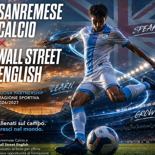 Sanremese e Wall Street English insieme: sconti esclusivi per i tifosi e un mese di inglese in omaggio agli iscritti