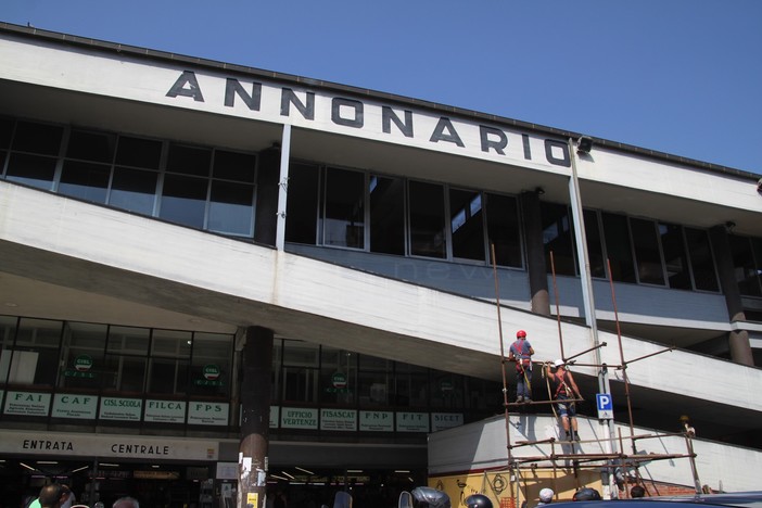 I lavori al Mercato Annonario I lavori al Mercato Annonario