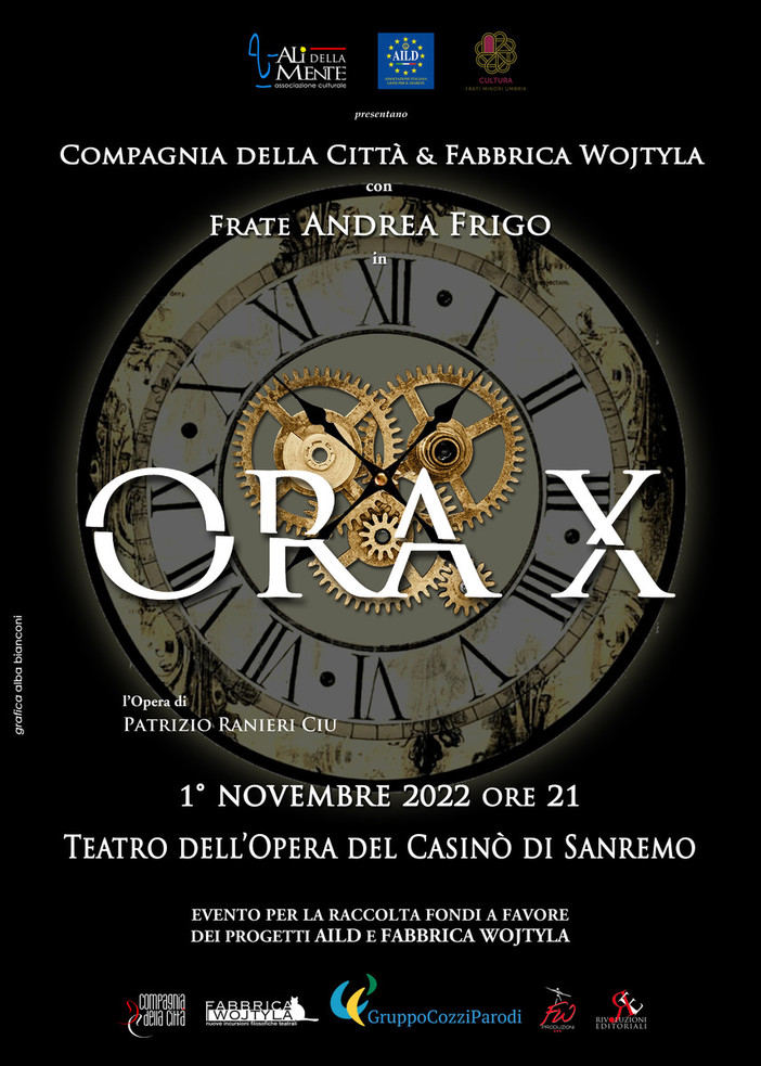 “Ora X” L’opera di Fabbrica Wojtyla &amp; Compagnia della Città in scena al Teatro dell’Opera del Casinò di Sanremo