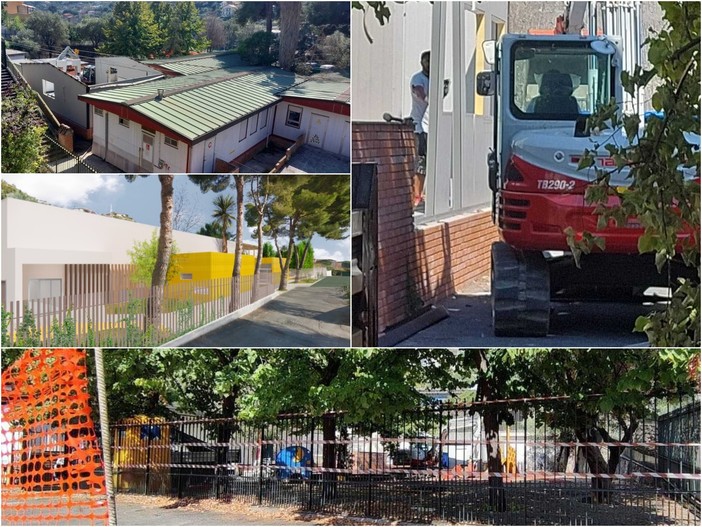 I lavori alla scuola di Borgo Tinasso I lavori alla scuola di Borgo Tinasso