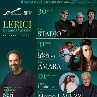 "Cantautorando", tutto pronto oer tre serate di musica d'autore con il Club Tenco e Neri Marcorè
