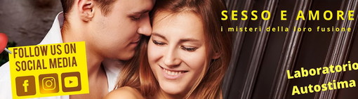 Vallecrosia: giovedì laboratorio di autostima dell’associazione ‘Noi4you’ su “Sesso e amore: i misteri della loro fusione” Vallecrosia: giovedì laboratorio di autostima dell’associazione ‘Noi4you’ su “Sesso e amore: i misteri della loro fusione”