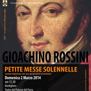 Bordighera: domenica prossima alle 15.30 al Palazzo del Parco la 'Petite Messe Solennelle' di Rossini