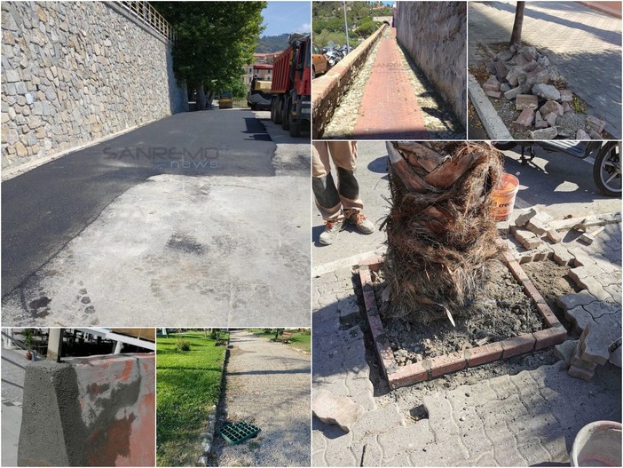 Le immagini dei lavori in città