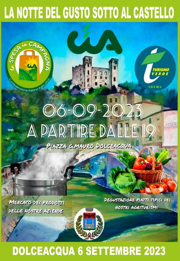 A Dolceacqua arriva 'La Notte del Gusto sotto al Castello' con prodotti e piatti tipici