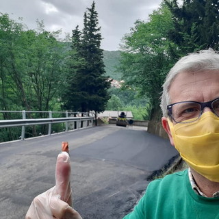 Terminato il lavoro per il ripristino della strada Poggialto-Conio: la soddisfazione del Sindaco di Aurigo