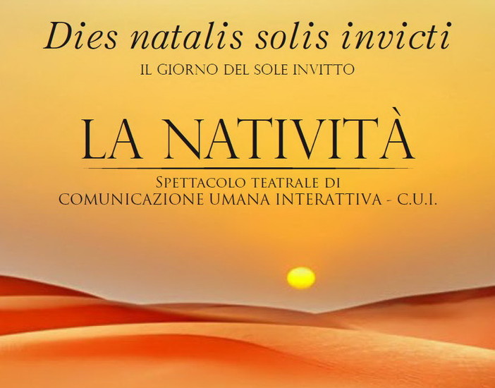 Bordighera: lunedì prossimo all'ex Anglicana lo spettacolo teatrale di comunicazione umana interattiva 'La Natività'