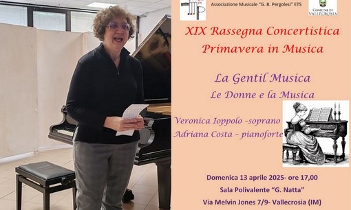Musica a Vallecrosia, 'La Gentil Musica' ospite a "Primavera in Musica" (Foto) Musica a Vallecrosia, 'La Gentil Musica' ospite a "Primavera in Musica" (Foto)