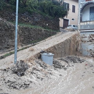 Pigna: frana del 19 ottobre scorso, arrivano 300mila euro dalla Regione per la messa in sicurezza (Foto e Video)