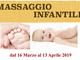 Da sabato prossimo e per 5 consecutivi allo 'Spazio 06' di Ventimiglia il corso per 'Massaggio infantile'