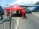 Ventimiglia: anche un gazebo montato dalla Croce Rossa al confine italo-francese di Ponte San Ludovico Ventimiglia: anche un gazebo montato dalla Croce Rossa al confine italo-francese di Ponte San Ludovico