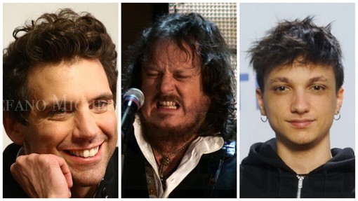 Festival di Sanremo: Zucchero, Mika e Ultimo sul palco di piazza Colombo con Amadeus che li porterà poi all'Ariston