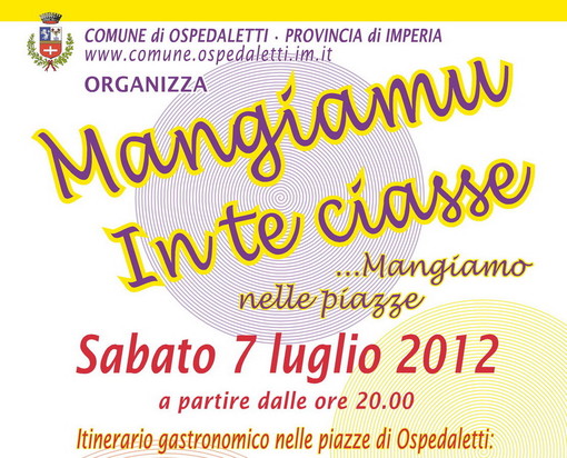 Ospedaletti: domani sera torna il grande appuntamento con 'Mangiamu in te ciasse'