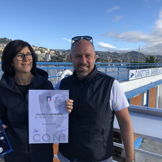 Sanremo: a Monica Albarelli (Canottieri Sanremo) la Palma d’Argento al merito al tecnico del Coni