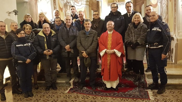 Vallecrosia: messa nella chiesetta di San Rocco per le celebrazioni di San Sebastiano, patrono della Polizia Municipale