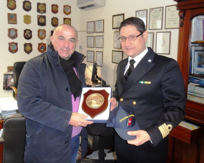 Visita del Sindaco di Santo Stefano al Mare, Marcello Pallini, in Capitaneria di Porto