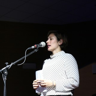 Martina Bencardino durante la campagna elettorale