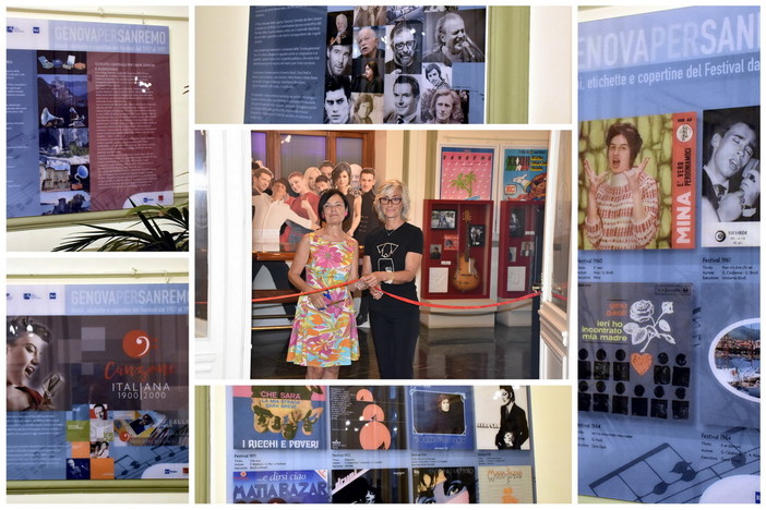 Inaugurata al Casinò la mostra ‘Genova per Sanremo, dischi, etichette e copertine dei Festival dal 1957 al 1997’ (Foto e Video) Inaugurata al Casinò la mostra ‘Genova per Sanremo, dischi, etichette e copertine dei Festival dal 1957 al 1997’ (Foto e Video)