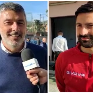 Il derby alla Sanremese, patron Masu e mister Andreoletti raggianti:" Vittoria dedicata ai tifosi. Ora rimangono cinque finali"