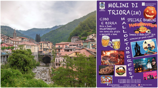 Molini di Triora scopre Halloween (e l'OktoberFest), dal 30 ottobre via alla tre giorni di festa Molini di Triora scopre Halloween (e l'OktoberFest), dal 30 ottobre via alla tre giorni di festa
