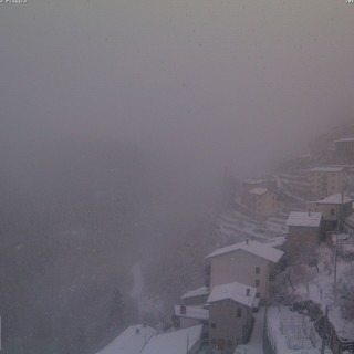 Maltempo: scende la neve sulle località turistiche di Liguria e basso Piemonte. Dieci centimetri a Monesi e cinque a Limone