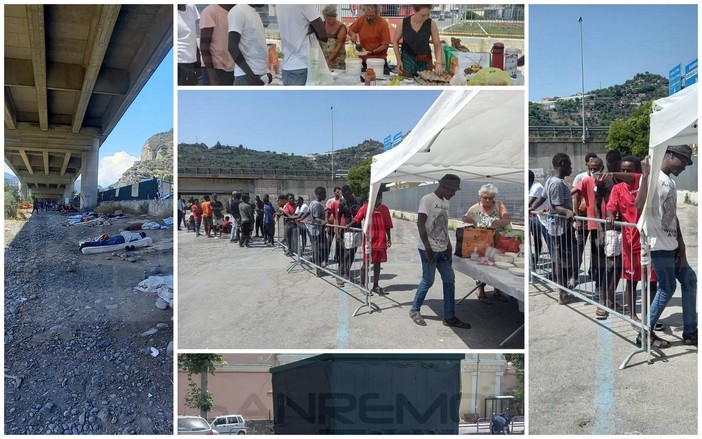 Ventimiglia: sotto il ponte a dormire e in coda per un pasto, ma nessuno parla più del centro di accoglienza (Foto)
