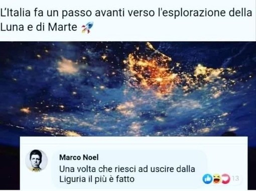 L'Italia si lancia all'esplorazione di Marte, ma per il popolo del web lo scoglio più grande è uscire dalla Liguria