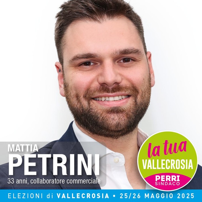 'La Tua Vallecrosia', Mattia Petrini: "Mettere i giovani al centro" (Foto)