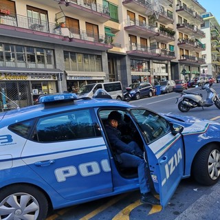 L'intervento della Polizia