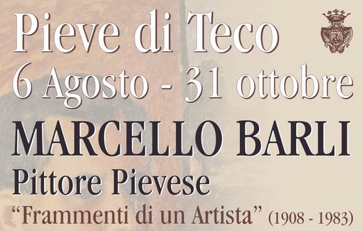 Pieve di Teco: venerdì prossimo inaugurazione della mostra di Marcello Barli Pieve di Teco: venerdì prossimo inaugurazione della mostra di Marcello Barli