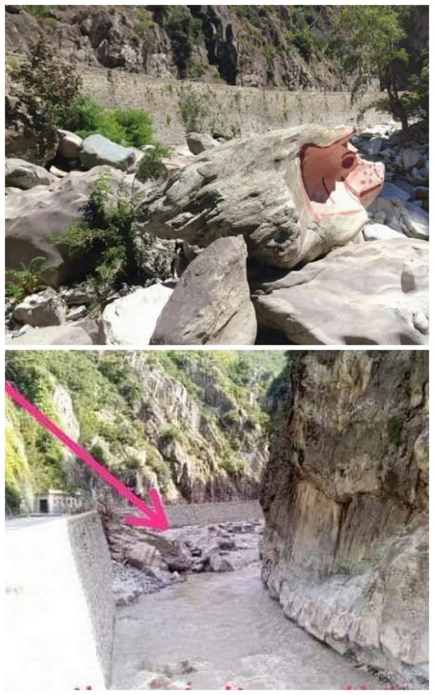In Valle Roya il 'maialino' sul fiume ha resistito: la roccia c'è ancora ma dovrà essere ripitturato In Valle Roya il 'maialino' sul fiume ha resistito: la roccia c'è ancora ma dovrà essere ripitturato