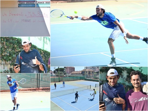 Matteo Berrettini al Tennis Sanremo (Foto Tonino Bonomo)
