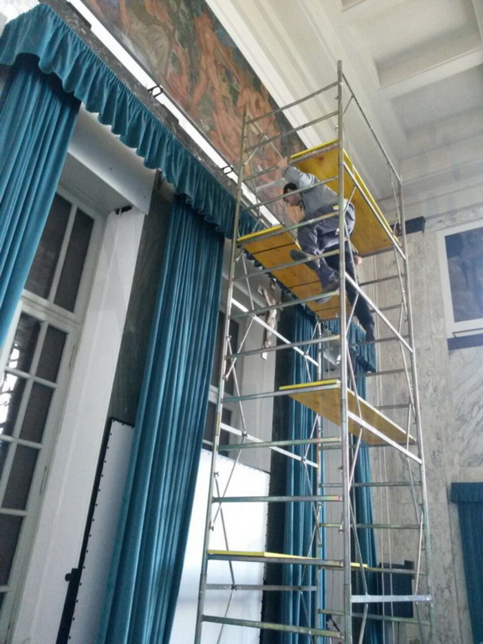 Imperia: iniziata l'installazione delle telecamere per la trasmissione dei consigli comunali in streaming Imperia: iniziata l'installazione delle telecamere per la trasmissione dei consigli comunali in streaming