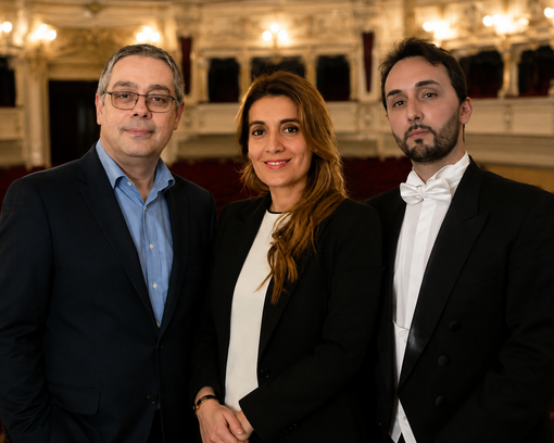 Il Soprano Melissa Briozzo, il Basso Dario Amoroso e l’organista Andrea Verrando Il Soprano Melissa Briozzo, il Basso Dario Amoroso e l’organista Andrea Verrando