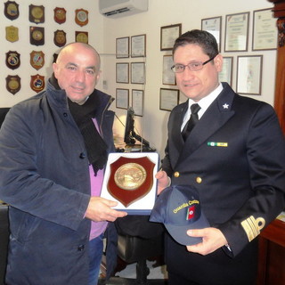 Visita del Sindaco di Santo Stefano al Mare, Marcello Pallini, in Capitaneria di Porto