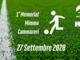 L’Associazione BordiEventi organizzerà il 1° Memorial in ricordo di “Mimmo Cammareri”: torneo di calcio a 5 che si terrà il 27 Settembre 2020 al campo da calcio delle Due Strade