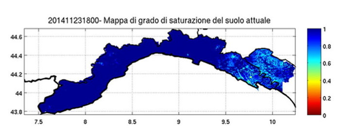 La mappa dell'Arpal La mappa dell'Arpal