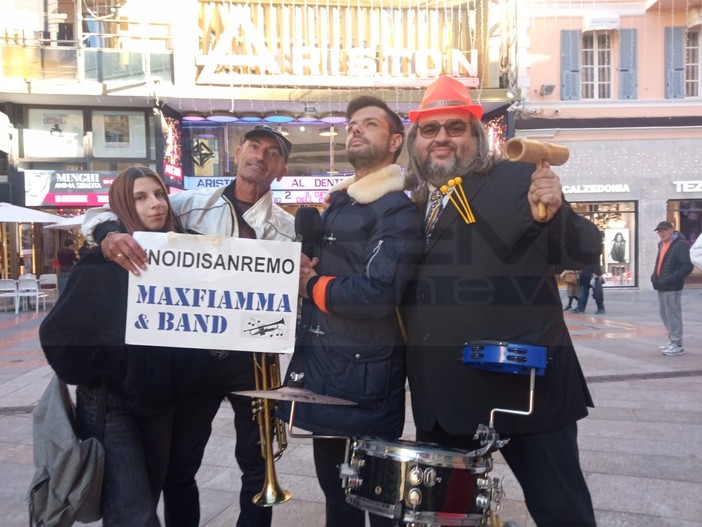Sanremo: la 'MaxFiamma & Band' ospite della trasmissione 'La volta buona' in diretta su Rai Uno Sanremo: la 'MaxFiamma & Band' ospite della trasmissione 'La volta buona' in diretta su Rai Uno