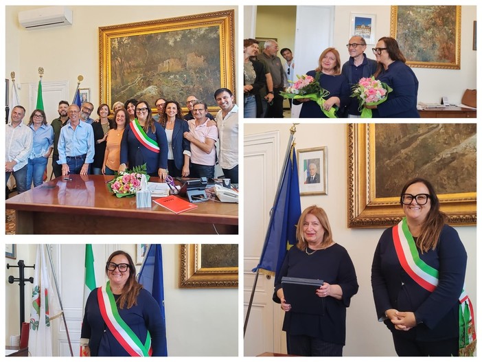 Bordighera, Marzia Baldassarre si insedia come sindaco: "Una grande emozione" (Foto e video)