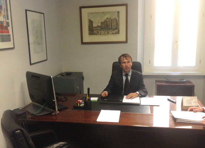 Il neo presidente di Federgioco, Marco Cambiaso, nel suo nuovo ufficio romano