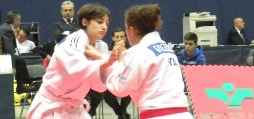 Nella foto la stella del Judo Club Ventimiglia, Maruska Iamundo in azione
