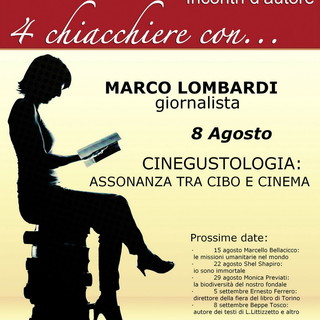 Diano Marina: mercoledì per '4 chiacchiere con...' appuntamento con Marco Lombardi Diano Marina: mercoledì per '4 chiacchiere con...' appuntamento con Marco Lombardi