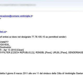 Ventimiglia: mail inviata da un hacker, intervento e domande di un nostro lettore