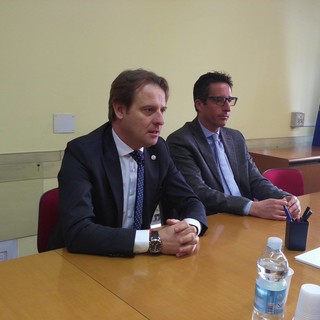 Marco Scajola insieme al presidente di ARTE Antonio Parolini